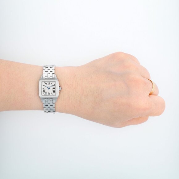 Cartier Santos Demoiselle 2698 White Roman Dial - Picture 10 of 10